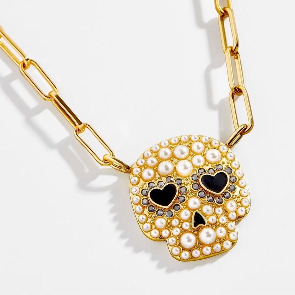 Baublebar Pearl Skull Vertex Necklace